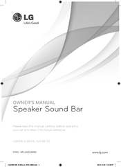 Lg Lsb316 Sound Bar User Manual
